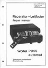 Rollei P 355 A manual. Camera Instructions.